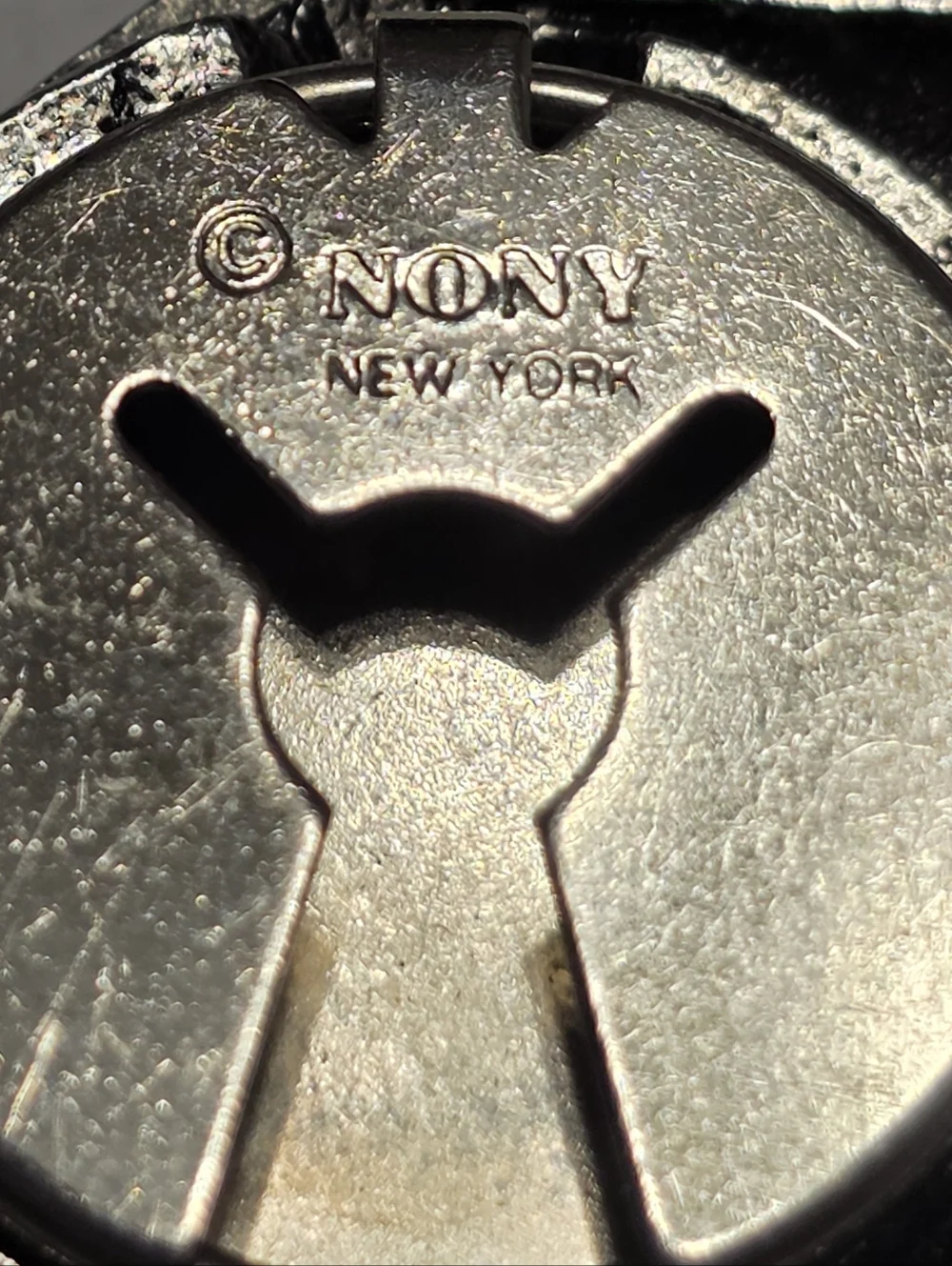 Southwestern Navajo Style Vintage Nonny Silver Heart Collar Clip Button Cover - Picture 4 of 5